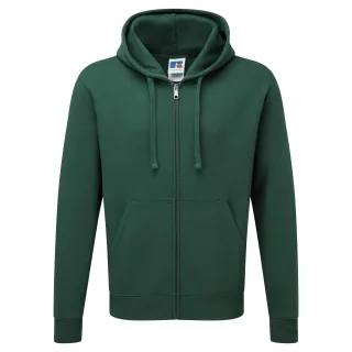 Russell Mens Authentic Full Zip Hooded Sweatshirt / Hoodie (Flasche grün)