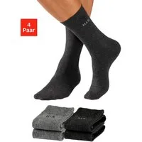H.I.S Socken Herren Basic Comfort Socken (Packung, 4-Paar, Gr. 43-46 bis 47-48) mit druckfreiem Bündchen