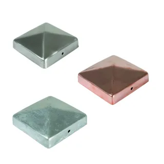 Pfostenabdeckung | Metall Pyramide | 9 x 9 cm