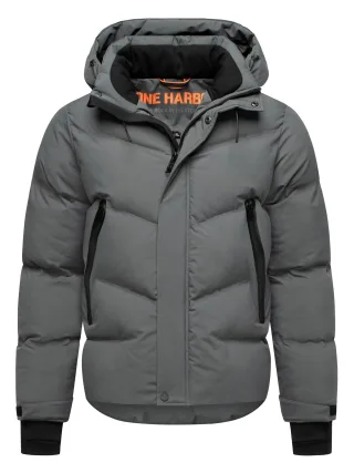 Stone Harbour Herren Winterjacke Livianoo mit abnehmbarer Kapuze & Fleece-Taschen