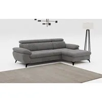 COTTA Ecksofa Hudson L-Form, B: 261 cm, mit Kopfteilverstellung, optional Bettfunktion & Bettkasten