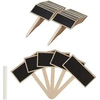relaxdays Gartenstecker Pflanzenstecker Tafel im 24er Set