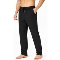 S&S Jogginghose Herren Sweathose Sporthose Freizeithose Hosen (Packung, 1-tlg., jogginghose herren) Gerades Bein / Rippbündchen, mit Reißverschluss