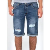 ESRA Jeansshorts Jeans Shorts Herren Jeansshorts Stretch Sommer Hose bis Übergröße Herren Jeans Shorts Herren Sommerhose Stretch Hose Herren Capri Jeans