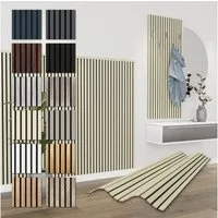 Hexim Wanddekoobjekt APH01 (Akustikpaneele 138,5x60cm Holz Comfort - flexible Holzpaneele Platten Lamellenwand MDF Wandpaneele Lamellenverkleidung Wandverkleidung schalldämmend 0.83m² Palomino)