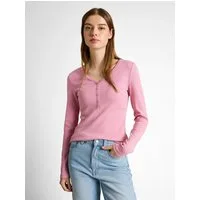 TOM TAILOR Denim Henleyshirt mit Streifen Muster