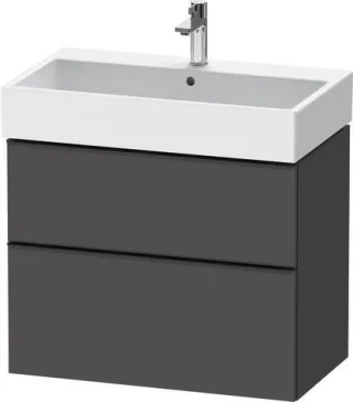 Duravit D-Neo Waschtischunterbau wandhängend Graphit Matt 784x442x625 mm - DE43730BD490000 DE43730BD490000