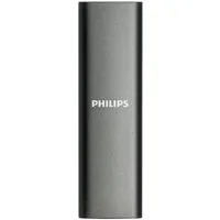 Philips FM50SS030P/00 externe SSD (500GB) SATA" 540 MB/S Lesegeschwindigkeit, 520 MB/S Schreibgeschwindigkeit, Space Grey, Aluminium, Ultra Speed USB-C 3.2
