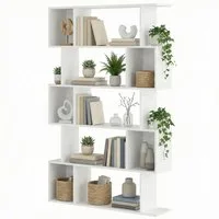 VASAGLE Bücherregal, 1-tlg., 5 stöckiges, Lagerregal, Standregal, Büroregal, 24 x 40 x 159 cm