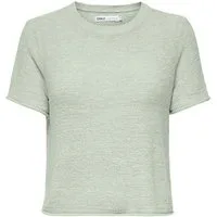 ONLY T-Shirt ONLSUNNY S/S PULLOVER KNT NOOS, Green Lily