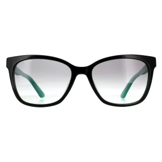 Calvin Klein Rectangle Womens Black Teal Grey Gradient Sonnenbrille