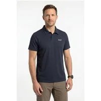 Jack Wolfskin Poloshirt ESSENTIAL POLO M mit Polokragen, aus Baumwolle, atmungsaktiv, Kurzarm, normale Länge