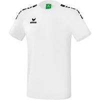 Erima T-Shirt Freizeit-Trainings Essential 5-C - Baumwollmix - weiss/schwarz Herren