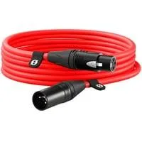 Premium XLR-Kabel XLR6M-R red rot, 6 Meter