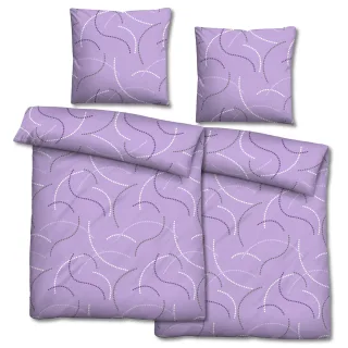 Doppelpack Mikrofaser Bettwäsche 155 x 220 + 80 x 80 cm