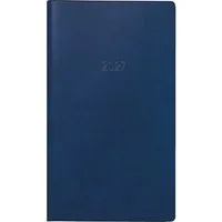 Baier & Schneider Taschenkalender Taschenkalender Modell 740 2027 A6 dunkelblau, Leporello-Falz