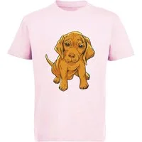 MyDesign24 Print-Shirt Kinder Hunde T-Shirt bedruckt - Süßer Welpe Kurzarm Baumwollshirt mit Aufdruck i230
