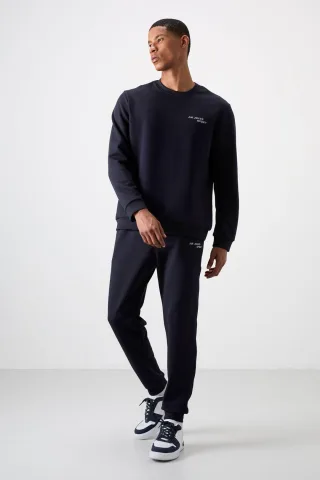 Herren Langarm-Sweatshirt und Hose Set