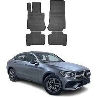 OMAC Auto-Fußmatten für Mercedes GLC Klasse X253 2015-2025 Schwarz 4 tlg (4 St), für Mercedes GLC Klasse X253 2015-2025 Mercedes GLC Klasse X253 2015-2025, Antirutsch,Wasserfest,Einfache Installation
