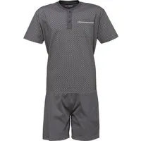 REDBEST Pyjama Herren-Shorty Single-Jersey Punkte