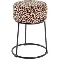 HAKU Hocker Pouf, Schemel, Stockerl, rund - aus Textil Gold - Ø/H 30/46 cm