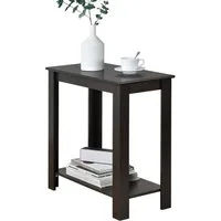 en.casa Beistelltisch, »Chur« Sofatisch Telefontisch Kaffeetisch 60x30x61,3cm dunkelbraun