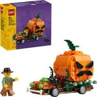 40822 Pickup mit Halloweenkürbis, Konstruktionsspielzeug