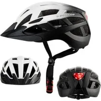 Dunlop Fahrradhelm Fahrradhelm mit Licht 3 Größen 3 Farben