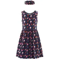 happy girls Jerseykleid (Set, 2-tlg) mit süßem Haarband mit Schleifendetail
