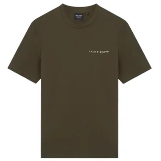 Lyle & Scott gesticktes Logo Wilton Green T-Shirt