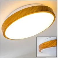 hofstein Deckenleuchte »Rosola« Bad in Holz-Optik, 3000 Kelvin, Deckenlicht für Badezimmer mit warmweißem Licht, gemütliche Atmosphäre