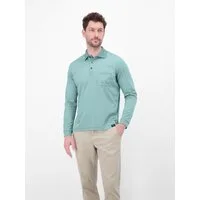LERROS Langarm-Poloshirt mit Brusttasche und Logo-Badge