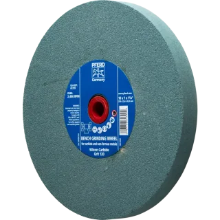 PFERD TOOLS Schleifbockscheibe Ø 250x25 mm Bohrung-Ø 51 mm SiC120 für harte Materialien z.B. Hartmetall - 39008769