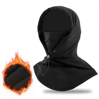 BENGGUO Cycling Windproof Warm Headgear Face Mask Elastic Fleece Breathable Neck Gaiter Hat for Outdoor Sports