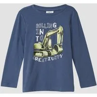 s.Oliver Langarmshirt T-Shirt Langarm-Shirt mit Frontprint