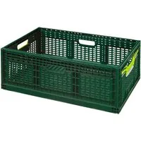 Logiplast Klappbox stabiler Einkaufskorb / Klappkiste / Faltbox, 46 l, 600 x 400 x 219 mm, sehr stabil und lange Lebensdauer