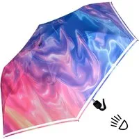 Knirps® Taschenregenschirm Knirps Kinder-Taschenschirm 4Kids reflective mit Reflexborte - Imagine, für Sicherheit auf dem Schulweg