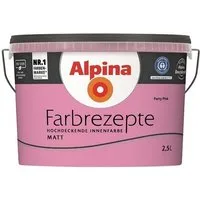 Alpina Wand- und Deckenfarbe Farbrezepte 2,5 L. Party Pink - Kräftiges Pink