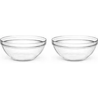 Pasabahce Schale Chefs, 30 cm, 2 Stück, Glas, (Set, 2-tlg), stapelbar, spülmaschinen- und mikrowellengeeignet