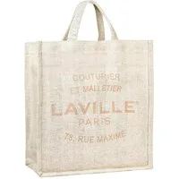 Laville Paris Strandtasche aus Jutefaser Baumwolle mit Magnetverschluss 40 × 40 × 12 cm (1-tlg)