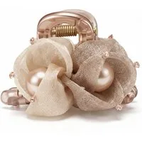 The Beauty House Haarklammer Romantische Haarspange mit Blüten & Perlen, – Haarschmuck als Haarclip für Hochsteckfrisuren