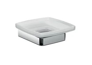 emco trend Seifenhalter Glasteil satiniert, chrom,023000100 023000100