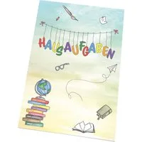 RNK Schulheft RNK Hausaufgabenheft "Schooldoodle", DIN A5, 48 Blatt, 80 g/m²