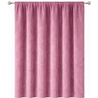 Stoffschmiede Gardine, Velour, Verdunkler, Kräuselband, verdunkelnd