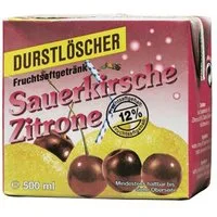 DURSTLOESCHER Softgetränk, Durstlöscher Kirsch Zitrone Fruchtsaftgetränk 500ml 24er Pack