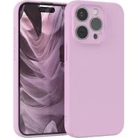 EAZY CASE Handyhülle für Apple iPhone 15 Pro Hülle Silikon 6,1 Zoll, Hülle mit Kameraschutz Handycase Soft Smart Slimcover Lila / Flieder