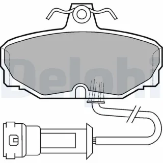 Delphi Bremsbel?ge hinten Ford Granada Scorpio Sierra
