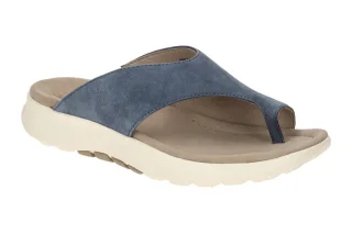 Gabor Damen Pantoletten 66.812.36 River Blau ROLLINGSOFT Keilabsatz