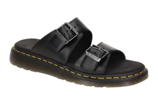 Dr. Martens 31570001 DrM Josef Pantoletten Schwarz Gelb Plateau Gummisohle