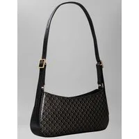 Calvin Klein Schultertasche EMBLEM AOP SMALL SHOULDER BAG, Damen Umhängetasche, Tragetasche Handtasche mit CK-Logodruck